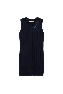 MARNI Abito a coste con logo Flower | Vestiti