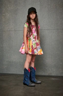 DSQUARED2 Abito allover Psychedelic Dreams | Bambino Vestiti | Party Looks