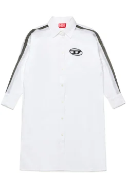 DIESEL Abito camicia in popeline con inserti denim | Vestiti
