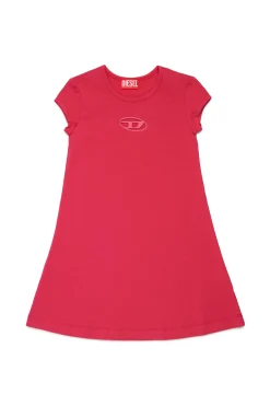 DIESEL Abito in cotone con logo Oval D | Bambino Vestiti | Oval D By Diesel