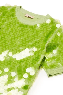 N°21 Abito in cotone con maxi paillettes | Vestiti
