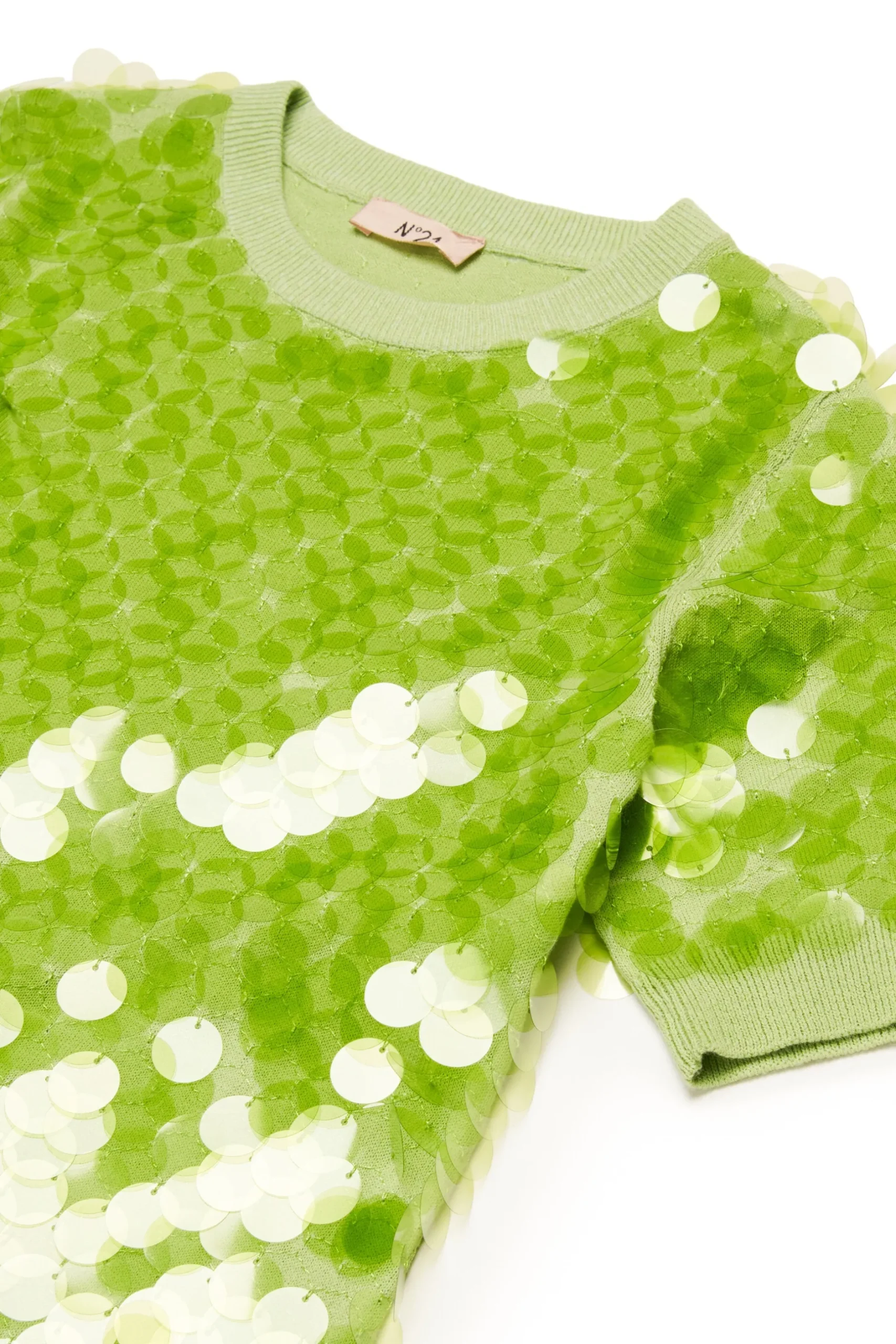N°21 Abito in cotone con maxi paillettes | Vestiti