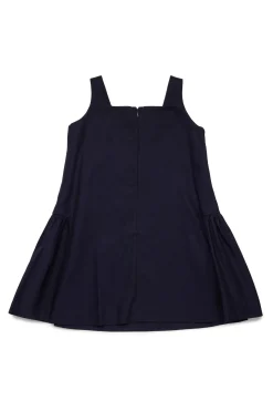 MARNI Abito in gabardina con logo Rhinestones | Vestiti