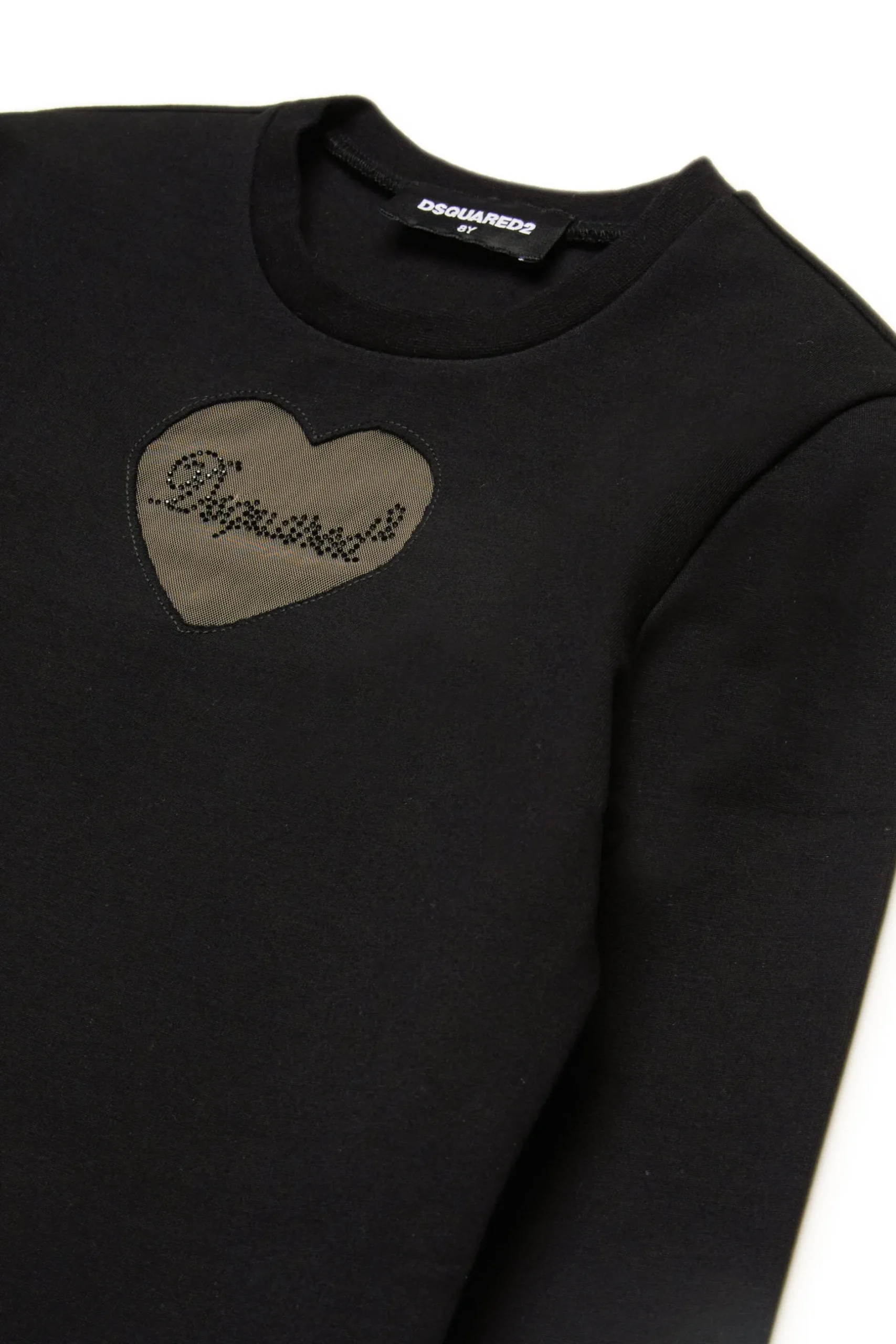 DSQUARED2 Abito in punto Milano con cuore in tulle | Vestiti