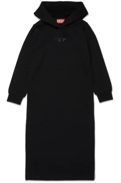 DIESEL Abito maxi-felpa con logo oval D ricamato | Vestiti