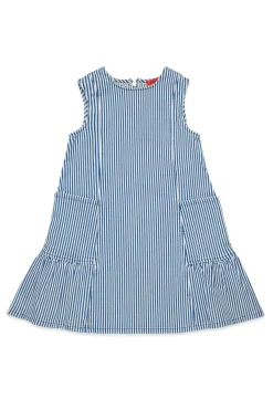 MAX&Co. Abito smanicato in denim a righe | Vestiti