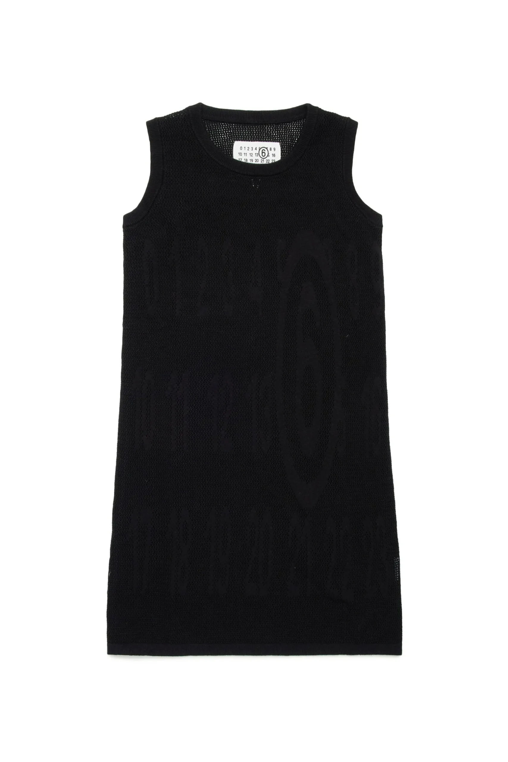 MM6 MAISON MARGIELA Abito smanicato in mesh con Stretched logo | Vestiti