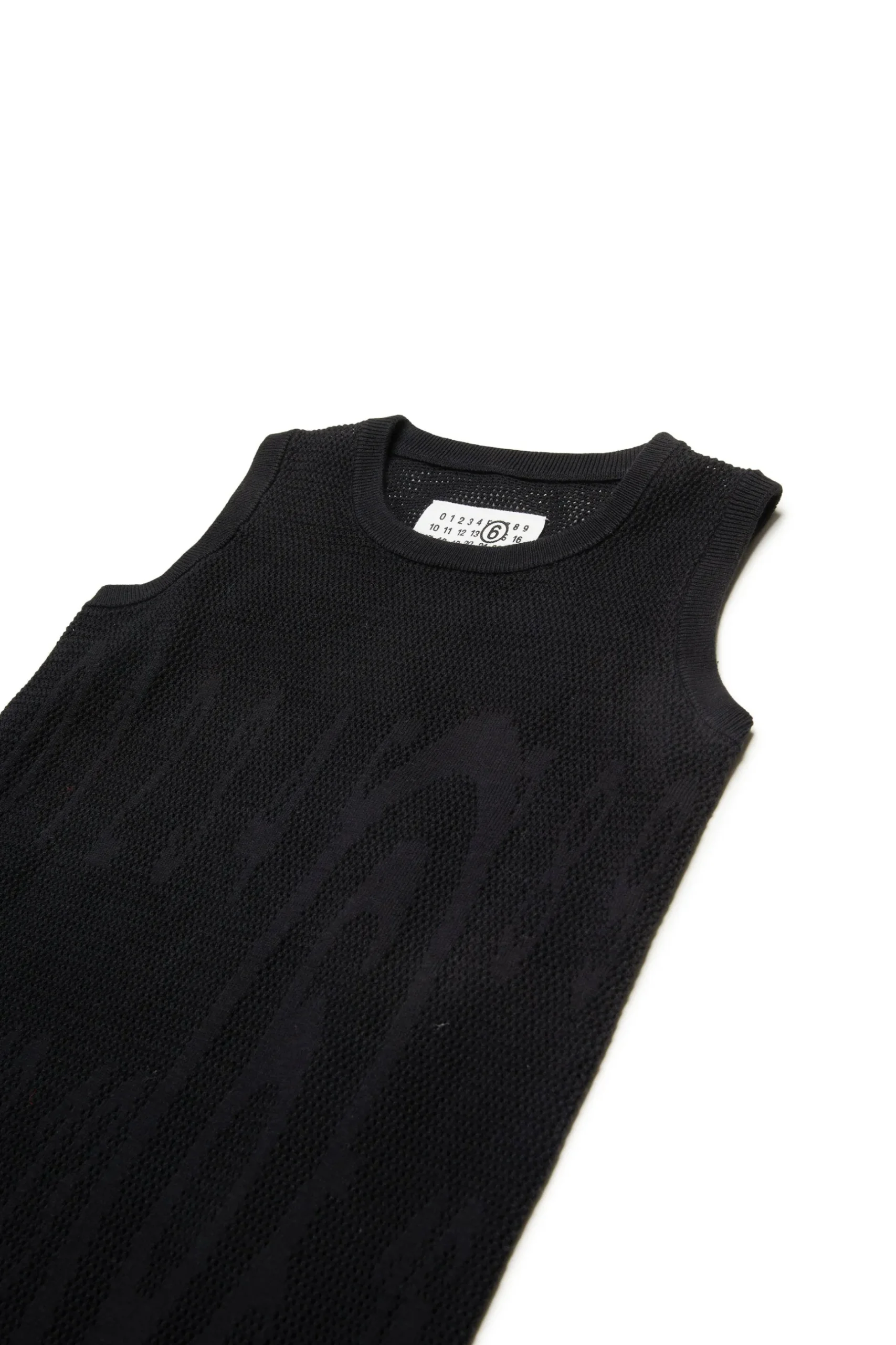 MM6 MAISON MARGIELA Abito smanicato in mesh con Stretched logo | Vestiti