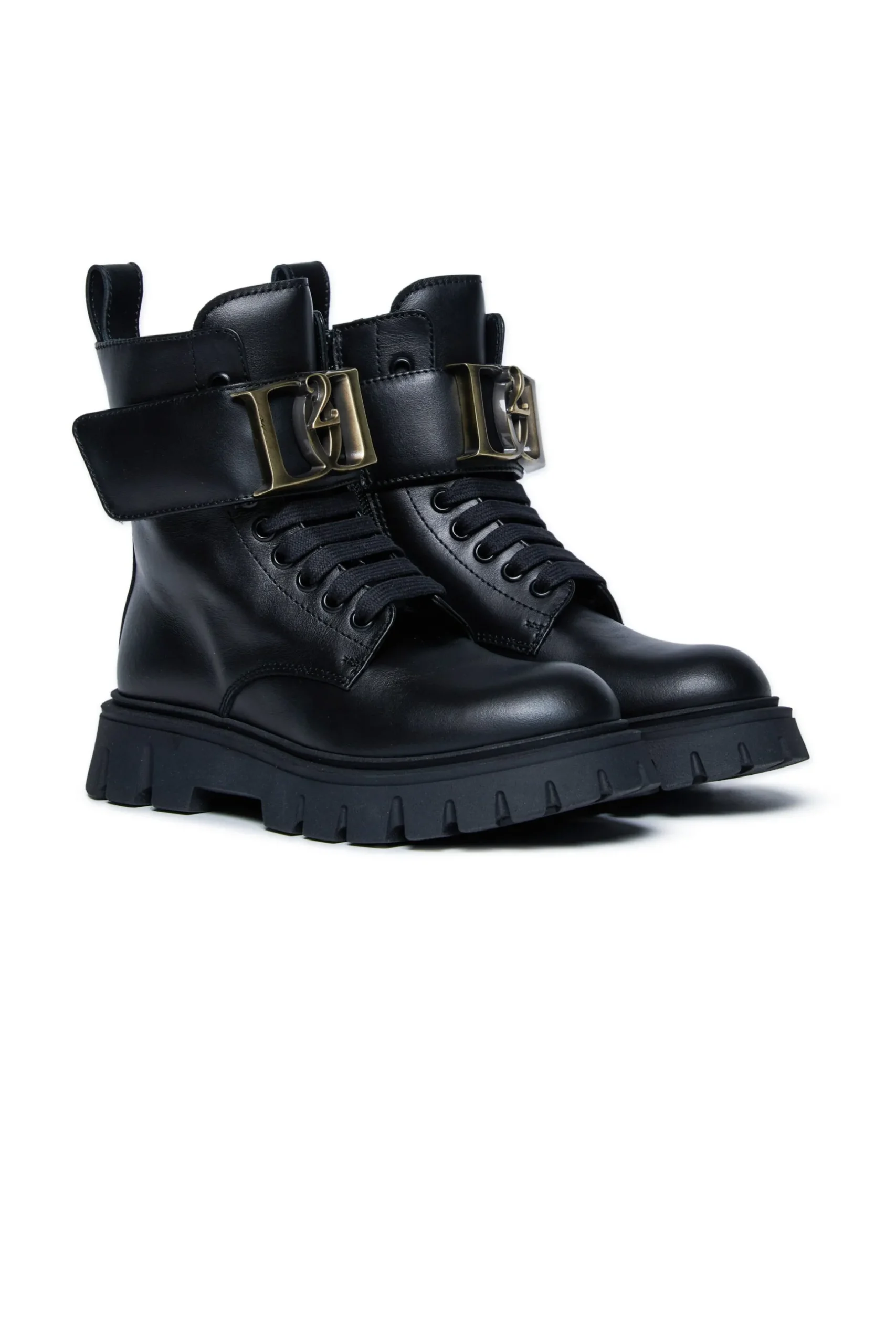 DSQUARED2 Anfibi in pelle con logo | Stivali E Anfibi | Anfibi E Stivali