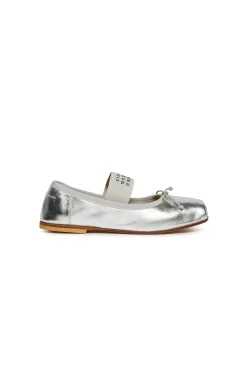 MM6 MAISON MARGIELA Ballerine in pelle con Numeric logo | Sandali E Ciabatte | Ciabatte E Sandali