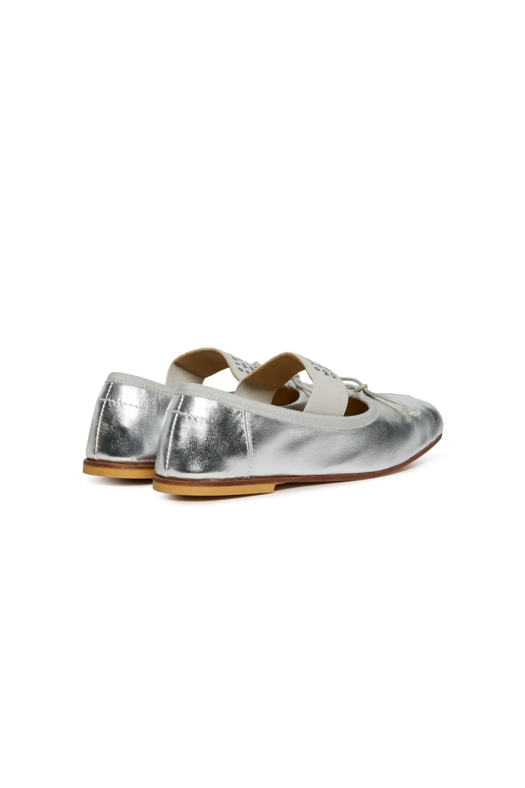 MM6 MAISON MARGIELA Ballerine in pelle con Numeric logo | Sandali E Ciabatte | Ciabatte E Sandali