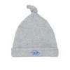 DIESEL Berretto beanie in microcostine con logo Oval D | Bambino Neonato (0-12M) | Oval D By Diesel