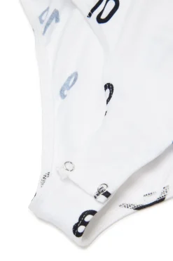 MM6 MAISON MARGIELA Body in jersey stretch allover Numeric logo | Bambino T-Shirts | Logomania