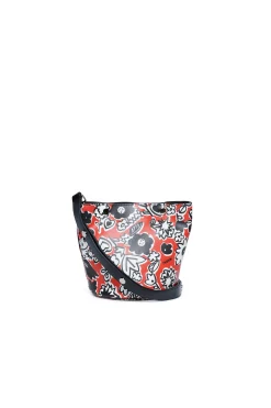 MARNI Borsa Bucket in fake leather allover Blossom | Borse E Zaini
