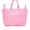 N°21 Borsa shopper in canvas con logo | Bambino Borse E Zaini | Logomania