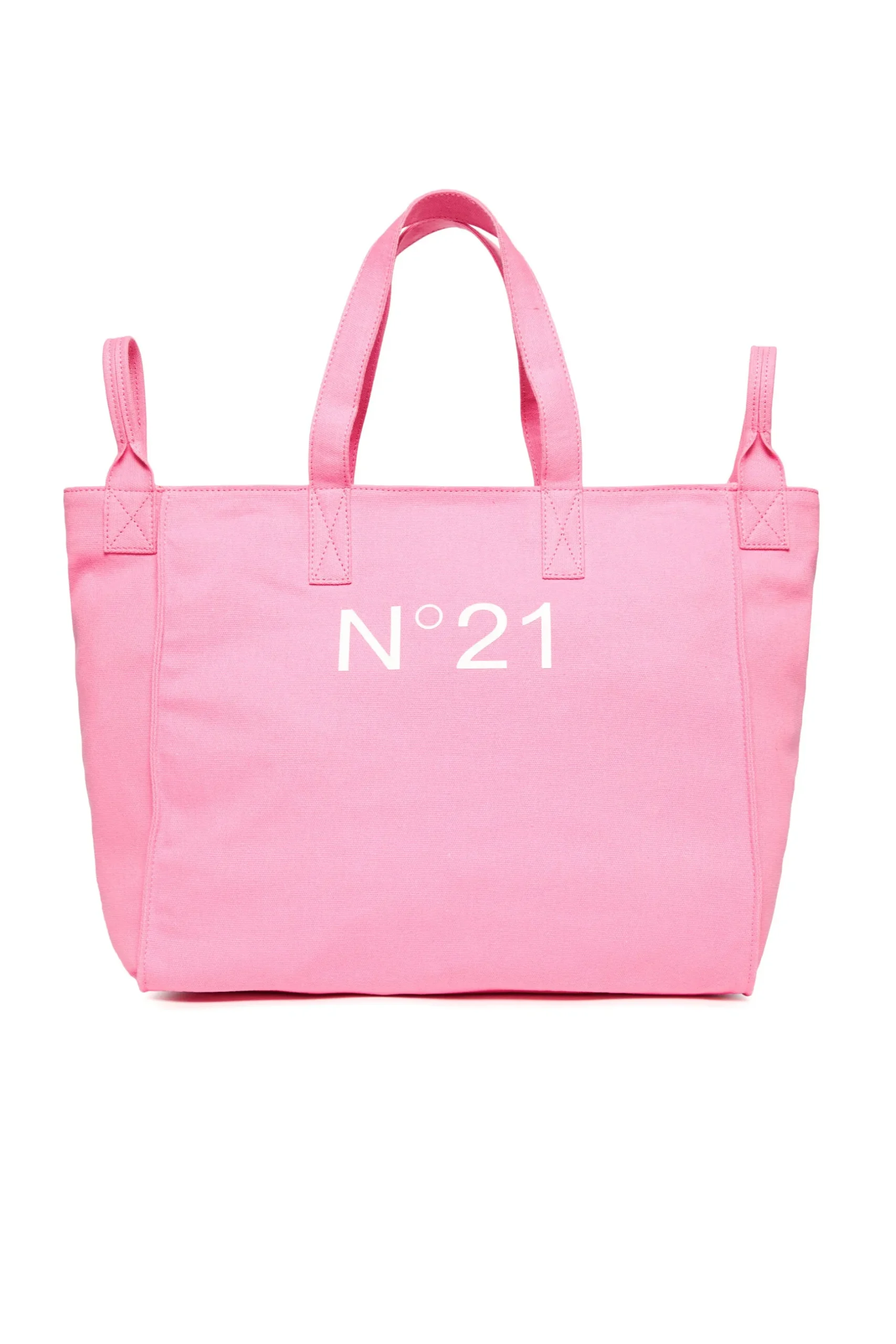 N°21 Borsa shopper in canvas con logo | Bambino Borse E Zaini | Logomania