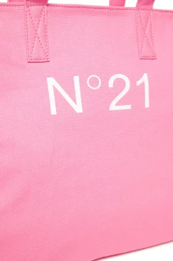 N°21 Borsa shopper in canvas con logo | Bambino Borse E Zaini | Logomania