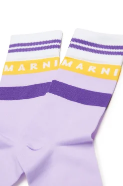 MARNI Calzini in nylon con logo | Calzini