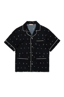 N°21 Camicia bowling in crêpe allover Palms | Camicie