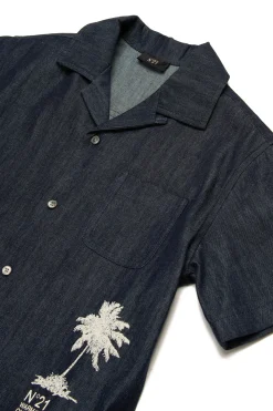 N°21 Camicia bowling in denim chambray | Bambino Camicie