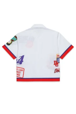 DSQUARED2 Camicia bowling in popeline con grafica Urban | Bambino Camicie