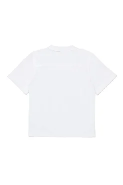 DIESEL Camicia bowling in popeline con logo Oval D | Bambino Camicie