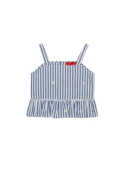 MAX&Co. Camicia con spalline in popeline a righe | Camicie
