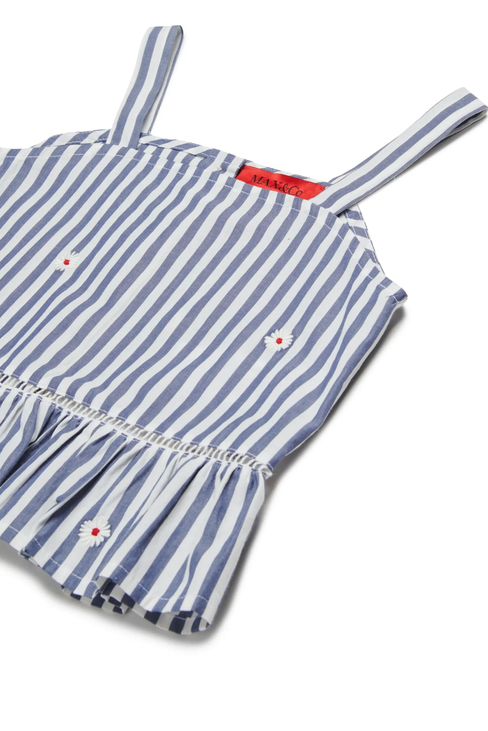 MAX&Co. Camicia con spalline in popeline a righe | Camicie