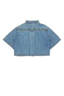 DIESEL Camicia cropped in denim leggero chiaro | Bambino Camicie | Denim-Mania