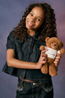 MARNI Camicia in denim scuro con rhinestones | Bambino Camicie | Denim-Mania