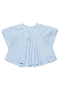 MM6 MAISON MARGIELA Camicia in popeline con arricciature | Bambino Camicie | Party Looks