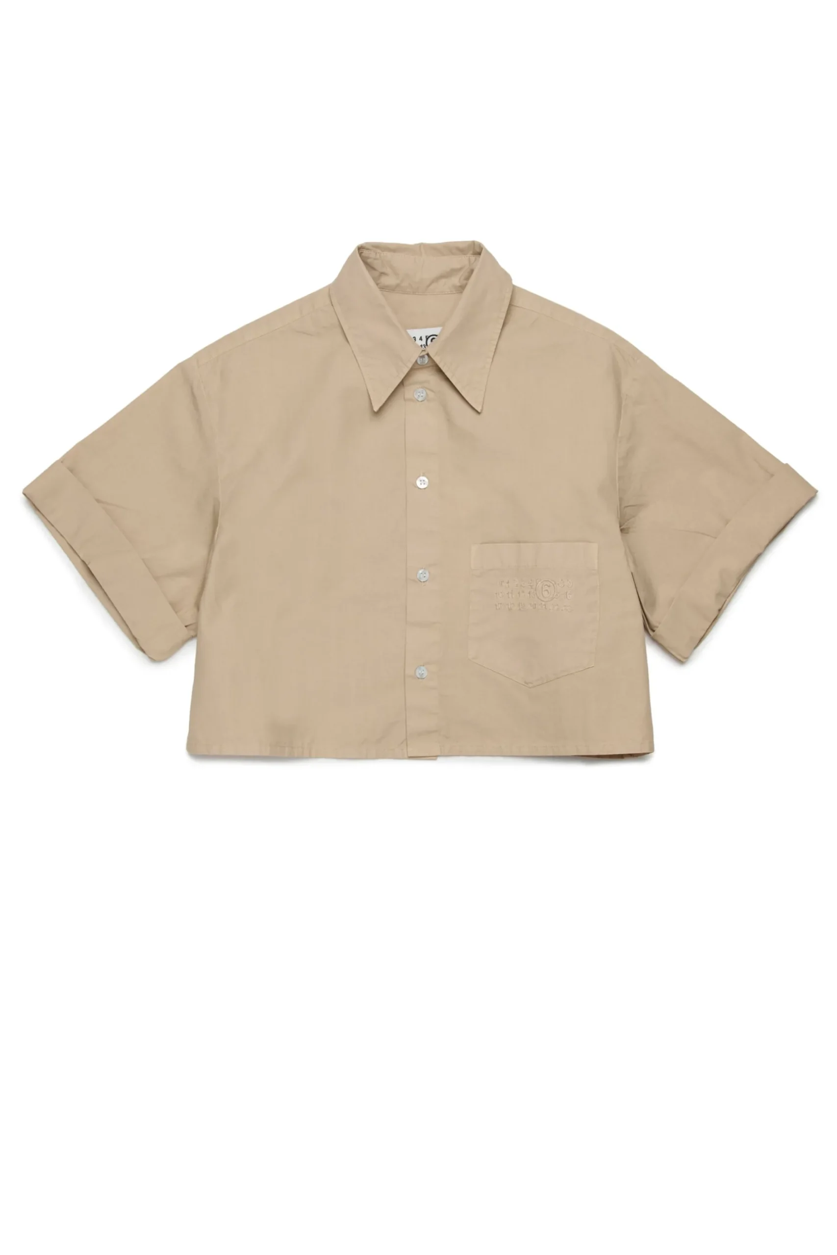 MM6 MAISON MARGIELA Camicia in popeline con maniche risvoltate | Bambino Camicie | Camicie
