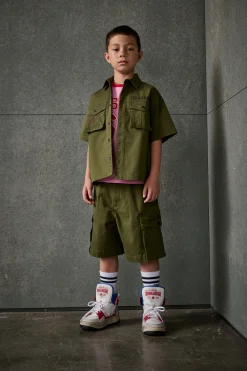 DSQUARED2 Camicia manica corta con grafica Passport | Bambino Camicie