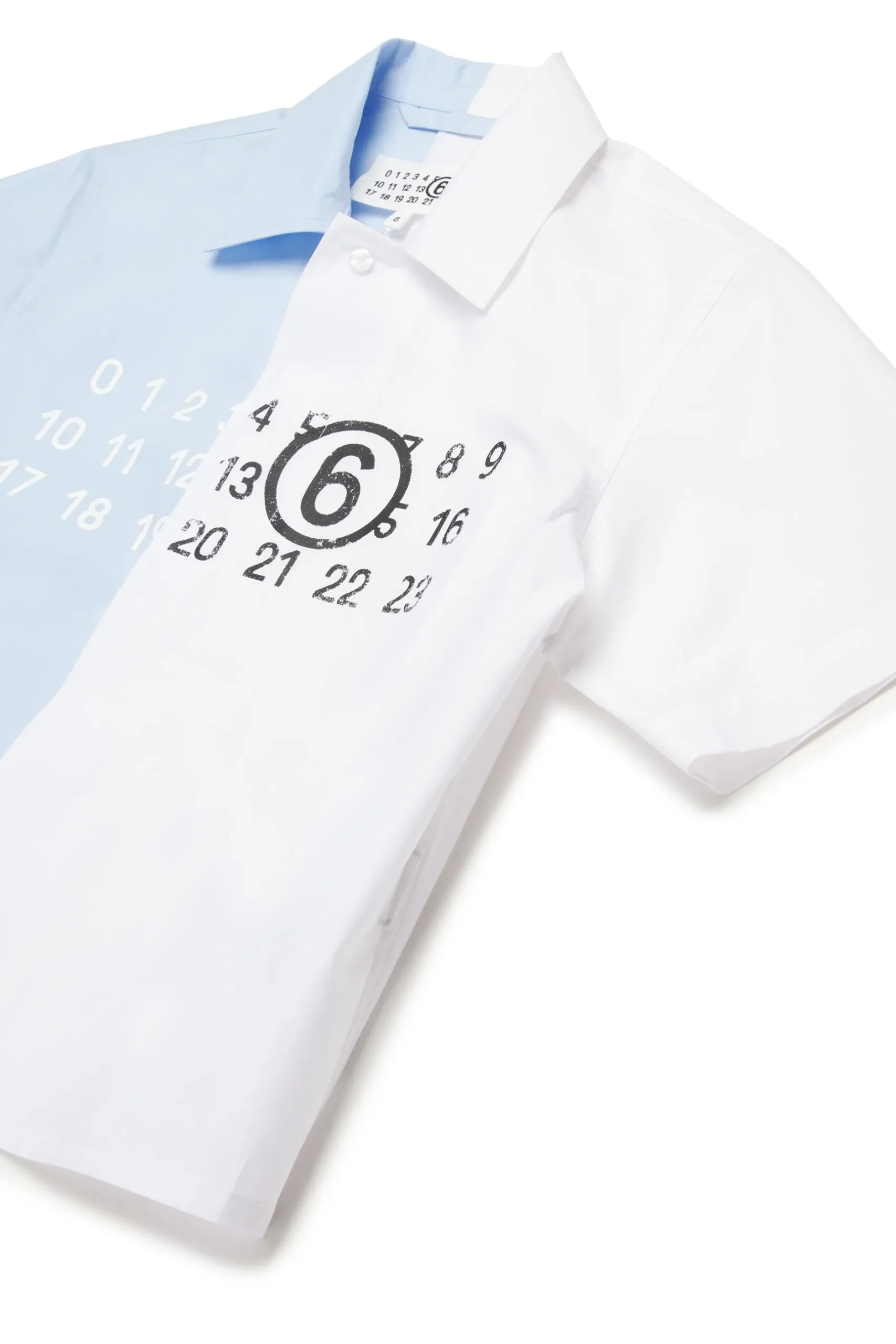 MM6 MAISON MARGIELA Camicia re-cut in popeline colorblock | Bambino Camicie | Logomania