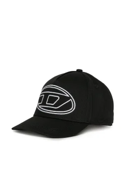 DIESEL Cappello da baseball in gabardina con logo Oval D | Bambino Oval D By Diesel | Oval D By Diesel