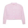 MARNI Cardigan a coste con rotture | Maglieria