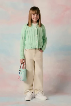MARNI Cardigan a coste con rotture | Maglieria