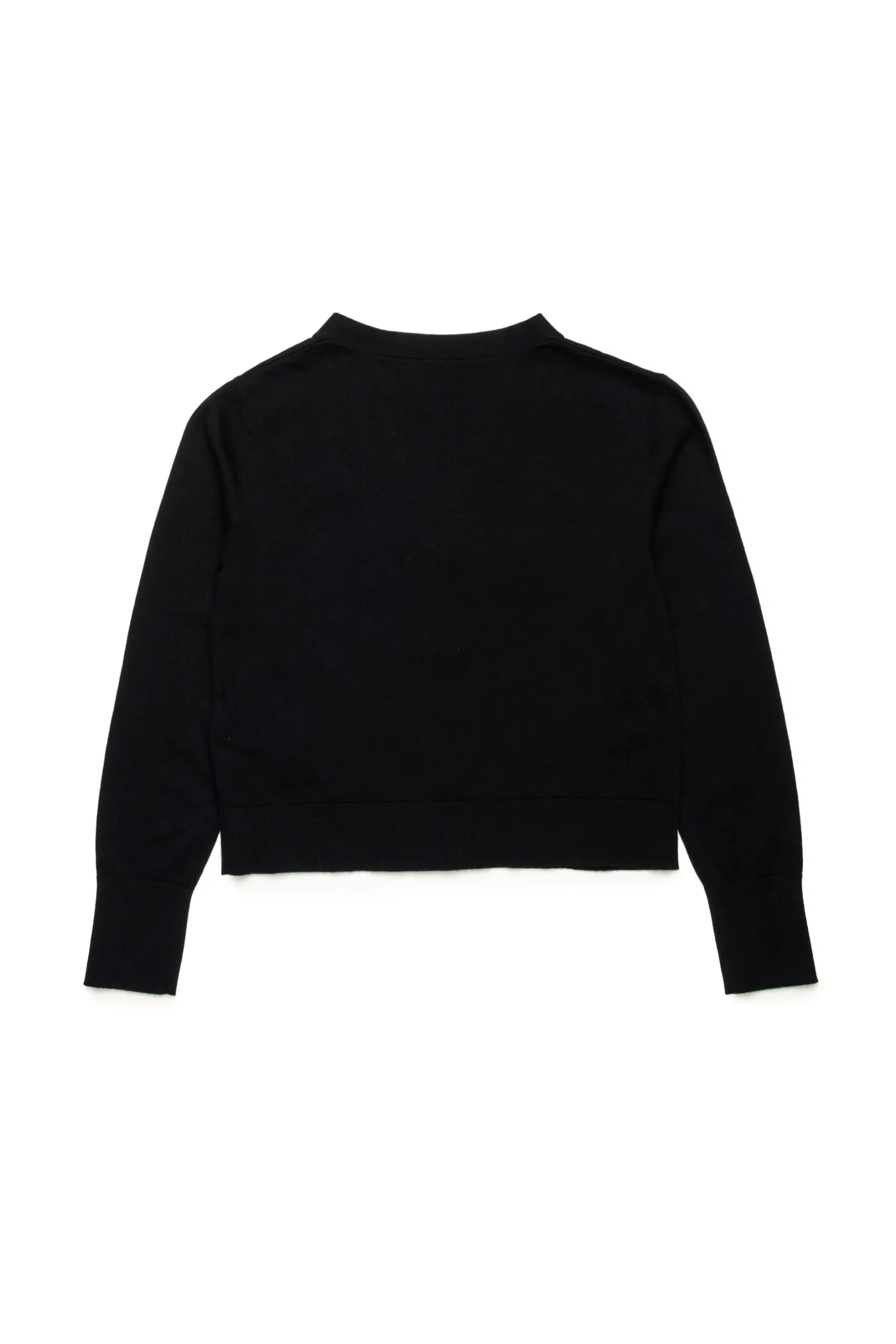 DIESEL Cardigan in maglia rasata con logo Oval D | Bambino Maglieria | Oval D By Diesel