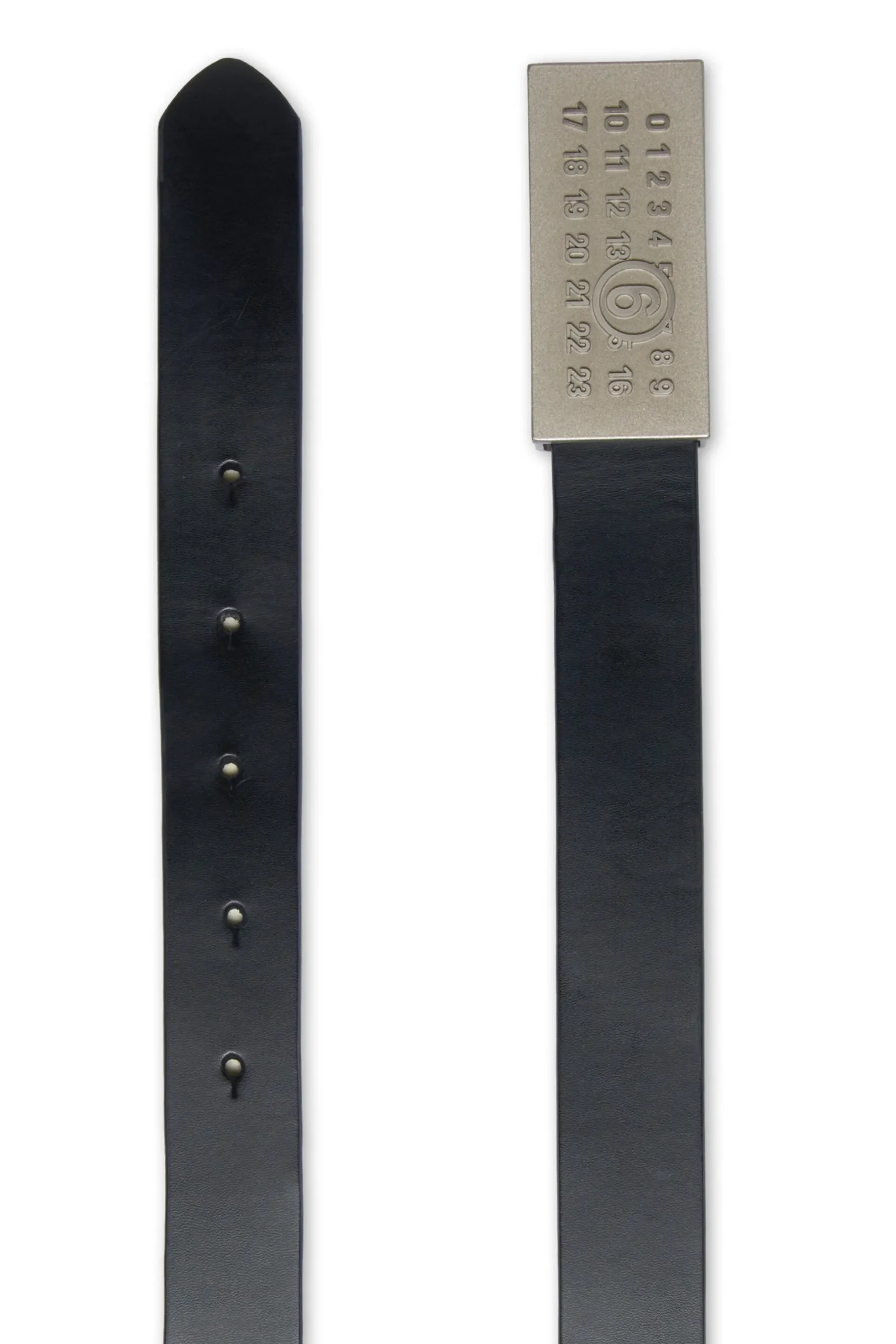MM6 MAISON MARGIELA Cintura in pelle con numeric logo | Bambino Cinture | Logomania