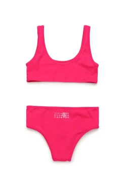 MM6 MAISON MARGIELA Costume bikini con Numeric logo | Bambino Moda Mare | Swimwear