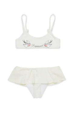 DSQUARED2 Costume bikini con stampa Birds | Bambino Moda Mare | Swimwear