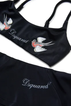 DSQUARED2 Costume bikini con stampa Birds | Bambino Moda Mare | Swimwear