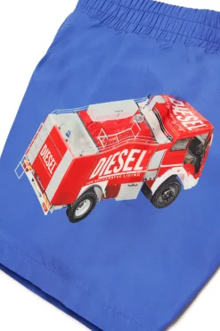 DIESEL Costume boxer con grafica Fire Truck | Bambino Moda Mare | Swimwear