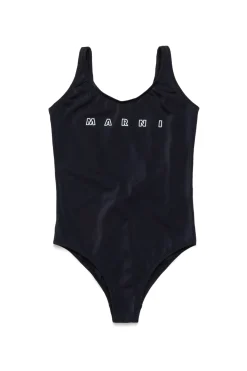 MARNI Costume intero con logo Outline | Bambino Moda Mare | Swimwear