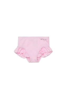 MARNI Costume slip in lycra con ruches | Bambino Moda Mare | Swimwear