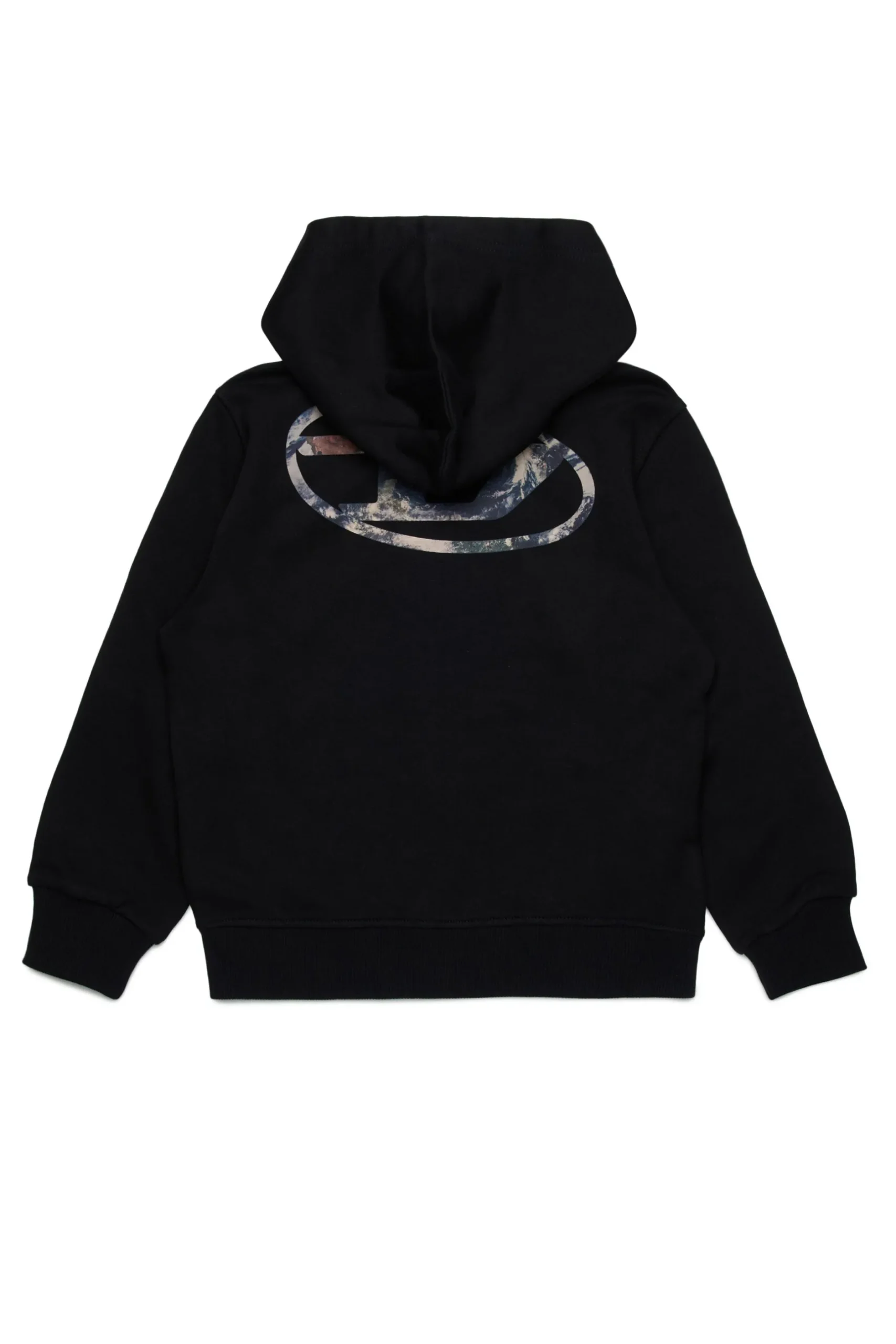 DIESEL Felpa con cappuccio e logo oval D Planet Camou | Bambino Felpe