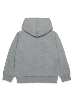 DIESEL Felpa con cappuccio e stampa logo scudetto | Bambino Felpe