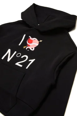 N°21 Felpa con grafica I Love | Bambino Felpe | Logomania