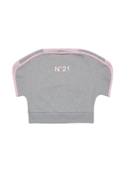 N°21 Felpa con scollo a barchetta | Bambino Felpe | Activewear