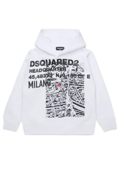 DSQUARED2 Felpa con stampa D2 Headquarter | Bambino Felpe | Felpe